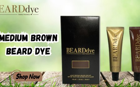 Get Barber-Level Results with Beard Dye Medium Brown DIY Home Kit – Easy, Natural, Bold